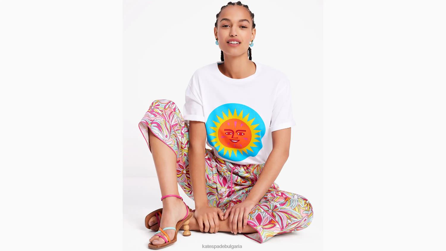 облекло Kate Spade Александър Жирар x тениска прясно бяло Жени 2N00B683