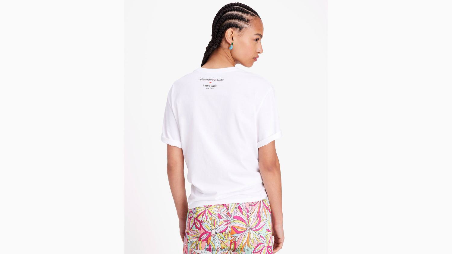 облекло Kate Spade Александър Жирар x тениска прясно бяло Жени 2N00B683
