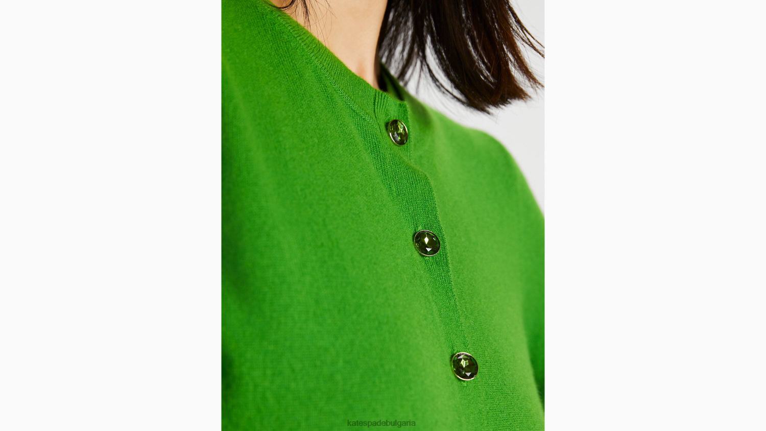 облекло Kate Spade жилетка с деколте от кашмир кс зелено Жени 2N00B771