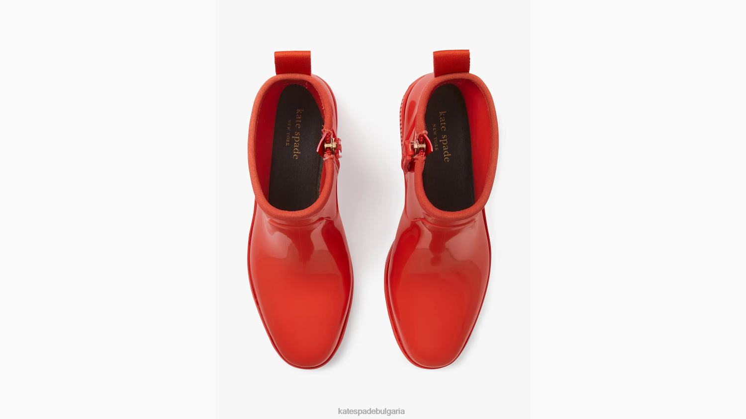 обувки Kate Spade ботуши за дъжд от локви пресен домат Жени 2N00B645