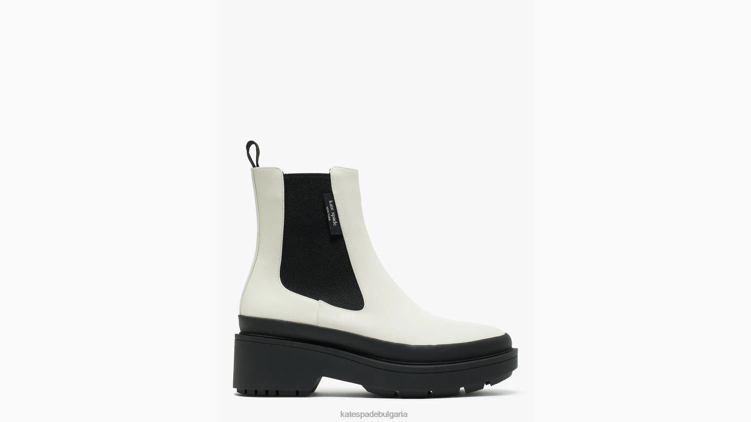 обувки Kate Spade ботуши Мечо пергамент/черен Жени 2N00B652