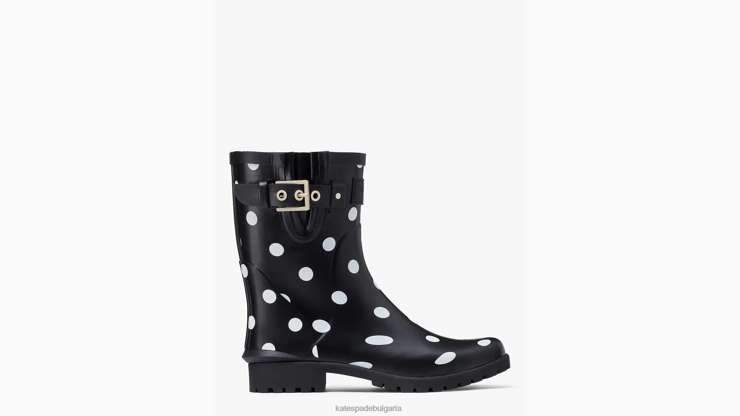 обувки Kate Spade ботуши за дъжд carina черно/кремаво Жени 2N00B553