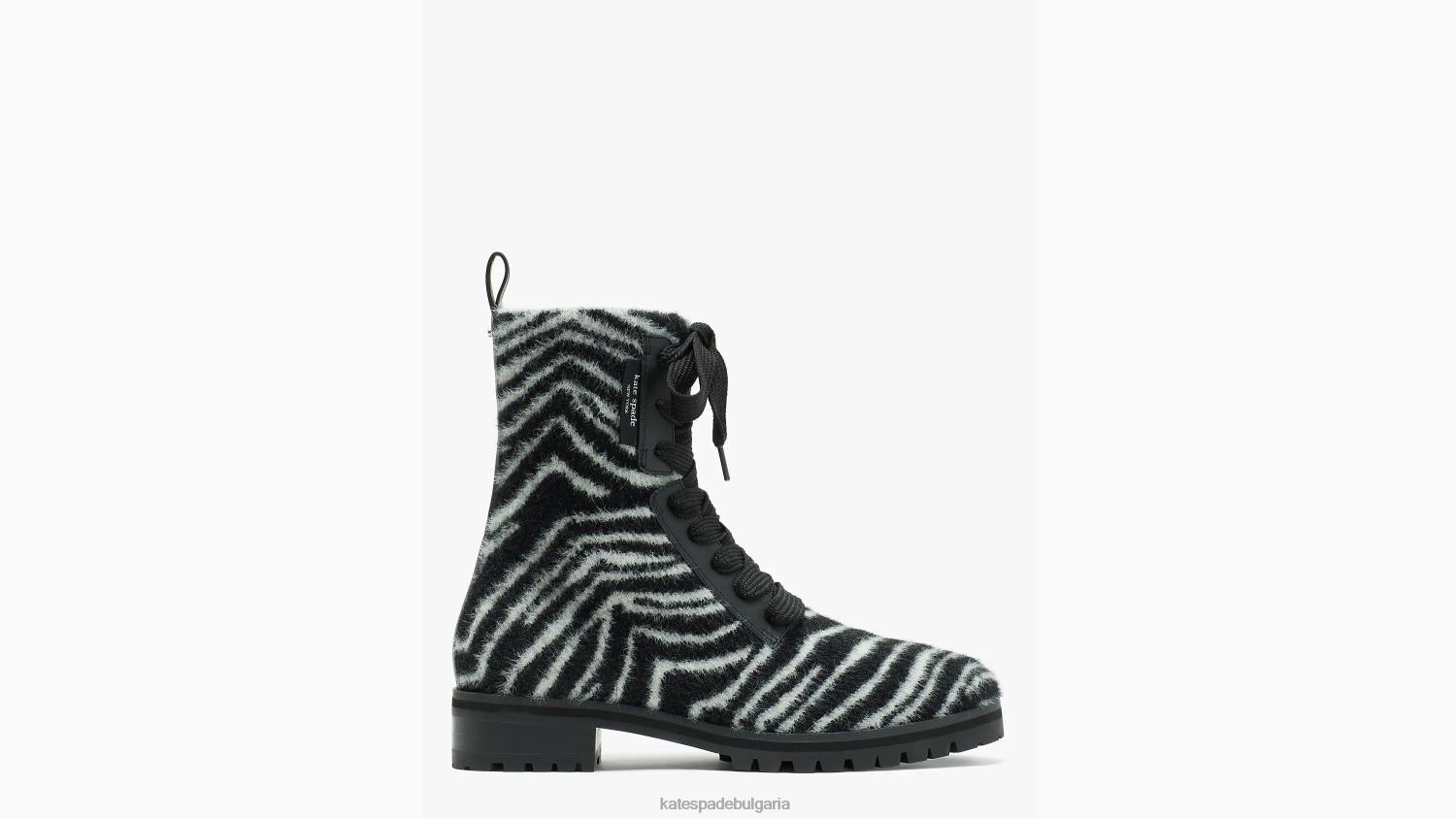обувки Kate Spade бойни ботуши merigue zebra blk/cream Жени 2N00B662