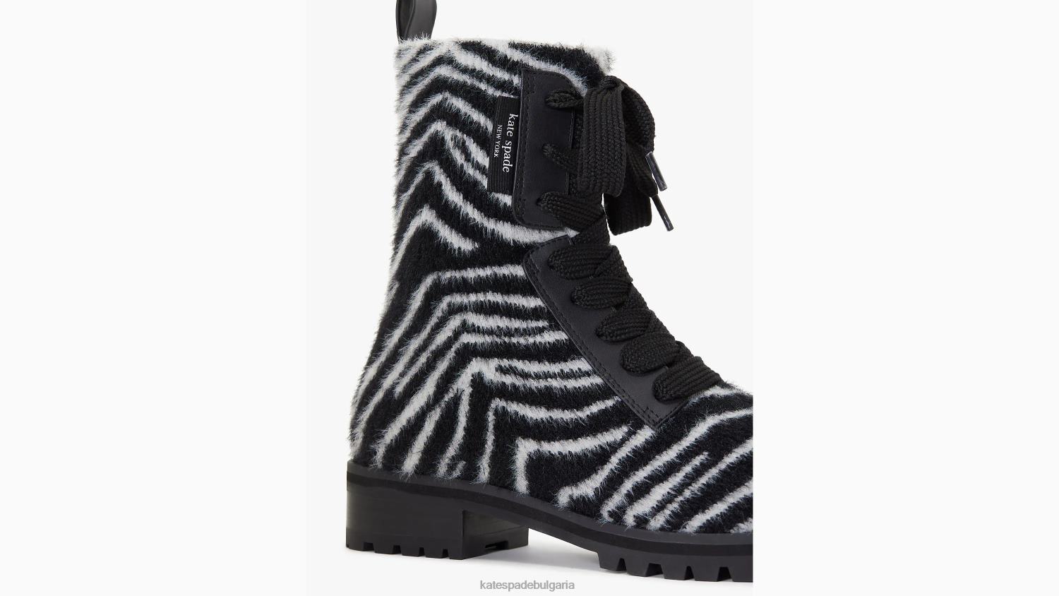 обувки Kate Spade бойни ботуши merigue zebra blk/cream Жени 2N00B662