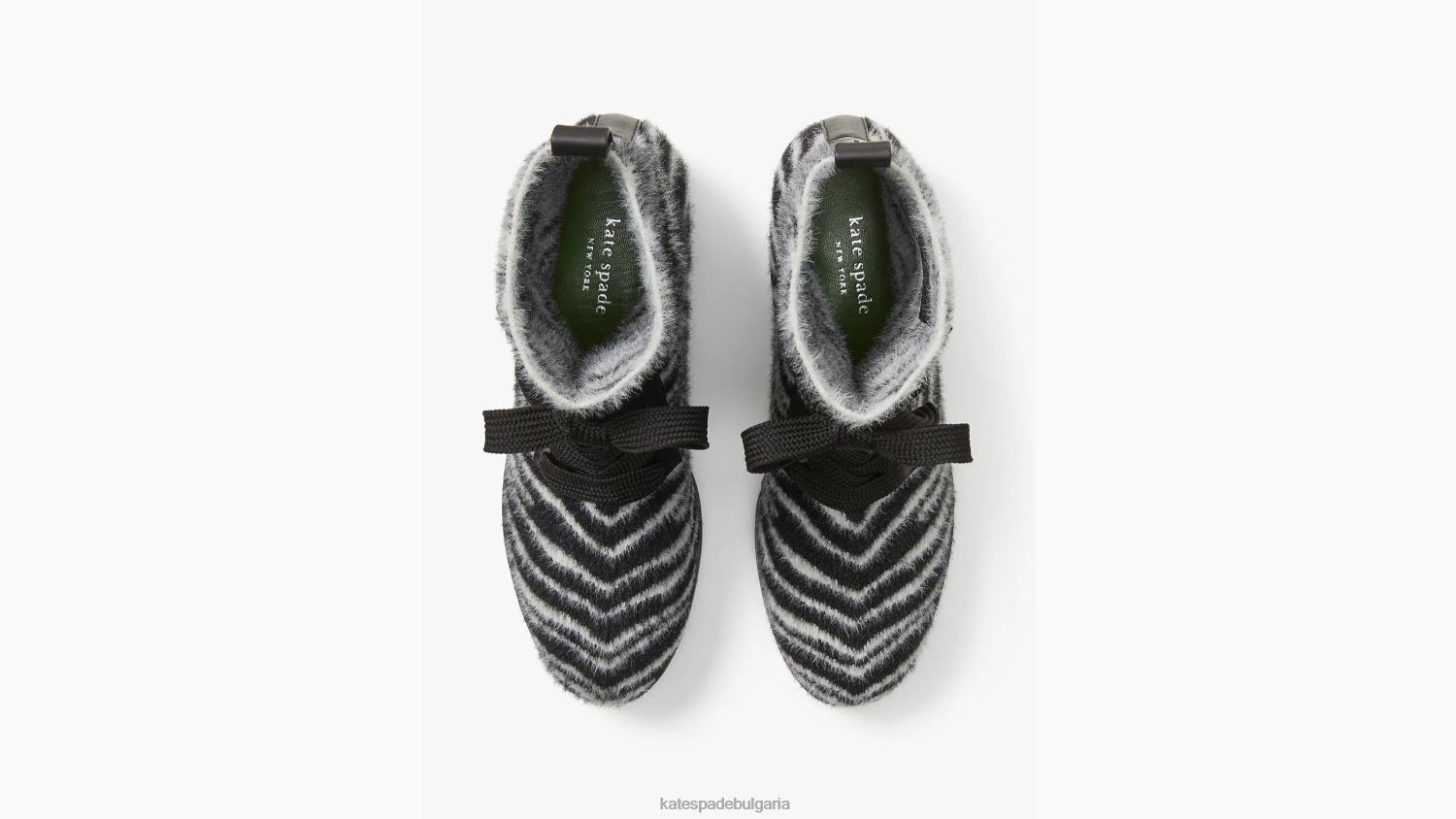 обувки Kate Spade бойни ботуши merigue zebra blk/cream Жени 2N00B662