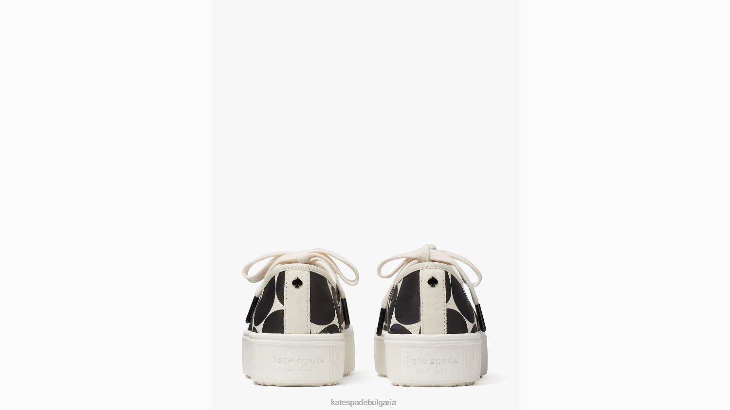 обувки Kate Spade сервирайте маратонки черна/кремава точка Жени 2N00B537