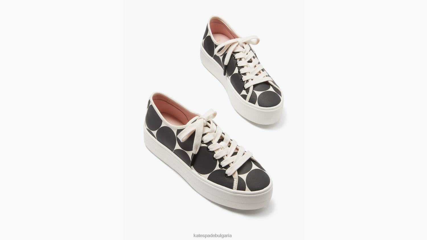 обувки Kate Spade сервирайте маратонки черна/кремава точка Жени 2N00B537