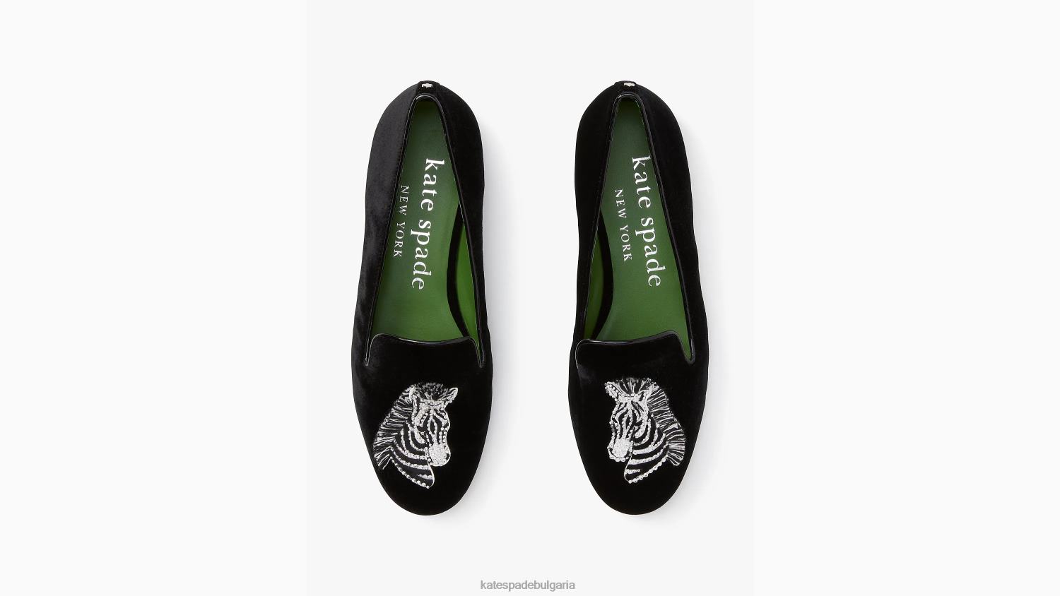 обувки Kate Spade lounge зебра мокасини черен Жени 2N00B667