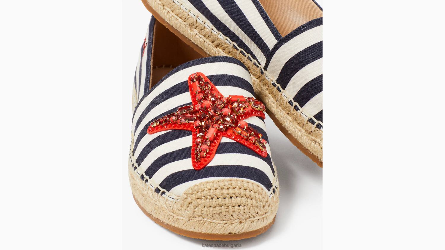 обувки Kate Spade еспадрили с морски звезди сако синьо/кремаво Жени 2N00B484