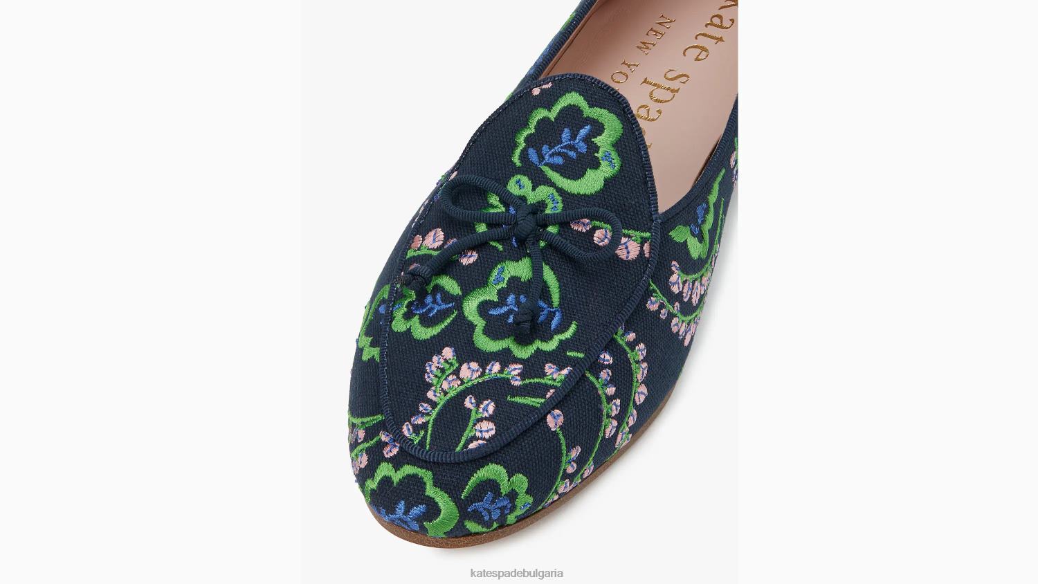 обувки Kate Spade деви бродирани мокасини блейзър син/пикник на цветя Жени 2N00B557