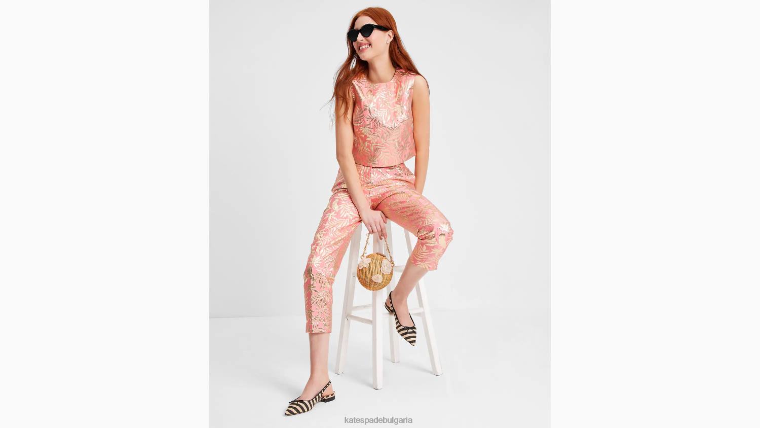 обувки Kate Spade обувки вероника рафия с гръб черен/плажен пясък Жени 2N00B589