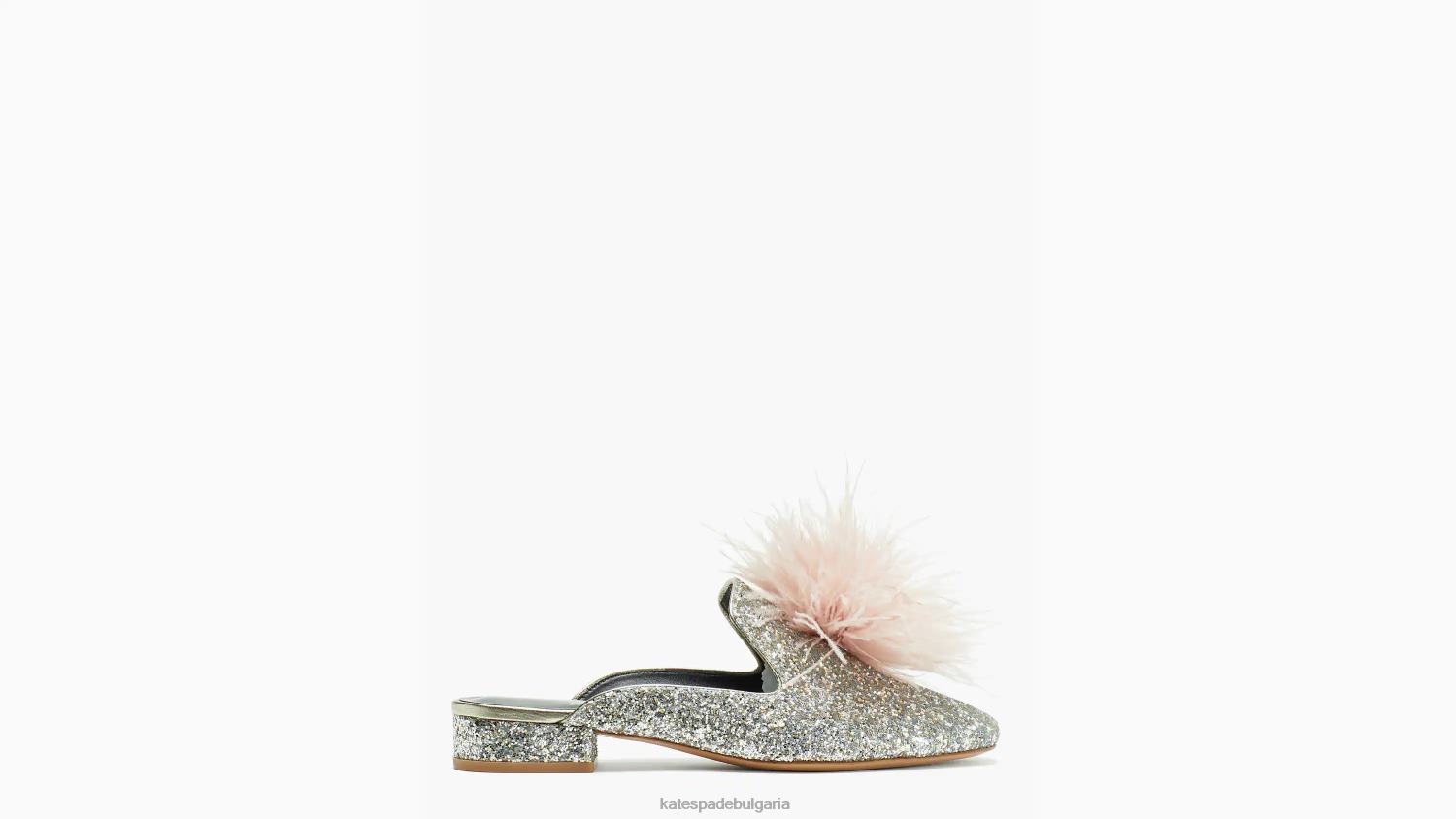 обувки Kate Spade мулета марабу злато сребро Жени 2N00B630