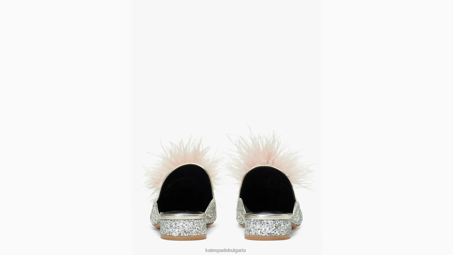 обувки Kate Spade мулета марабу злато сребро Жени 2N00B630