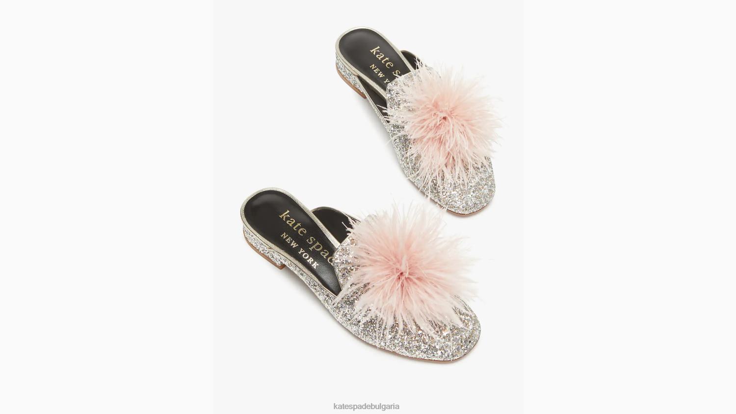 обувки Kate Spade мулета марабу злато сребро Жени 2N00B630