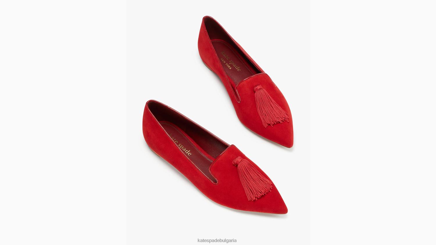 обувки Kate Spade обожавам апартаменти дълбок рубин Жени 2N00B642