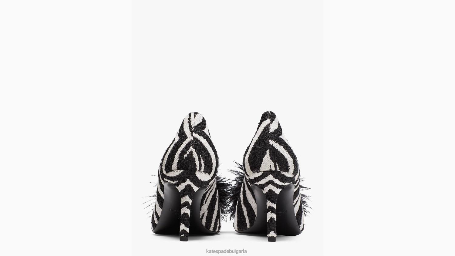 обувки Kate Spade марабу помпи zebra blk/cream Жени 2N00B617