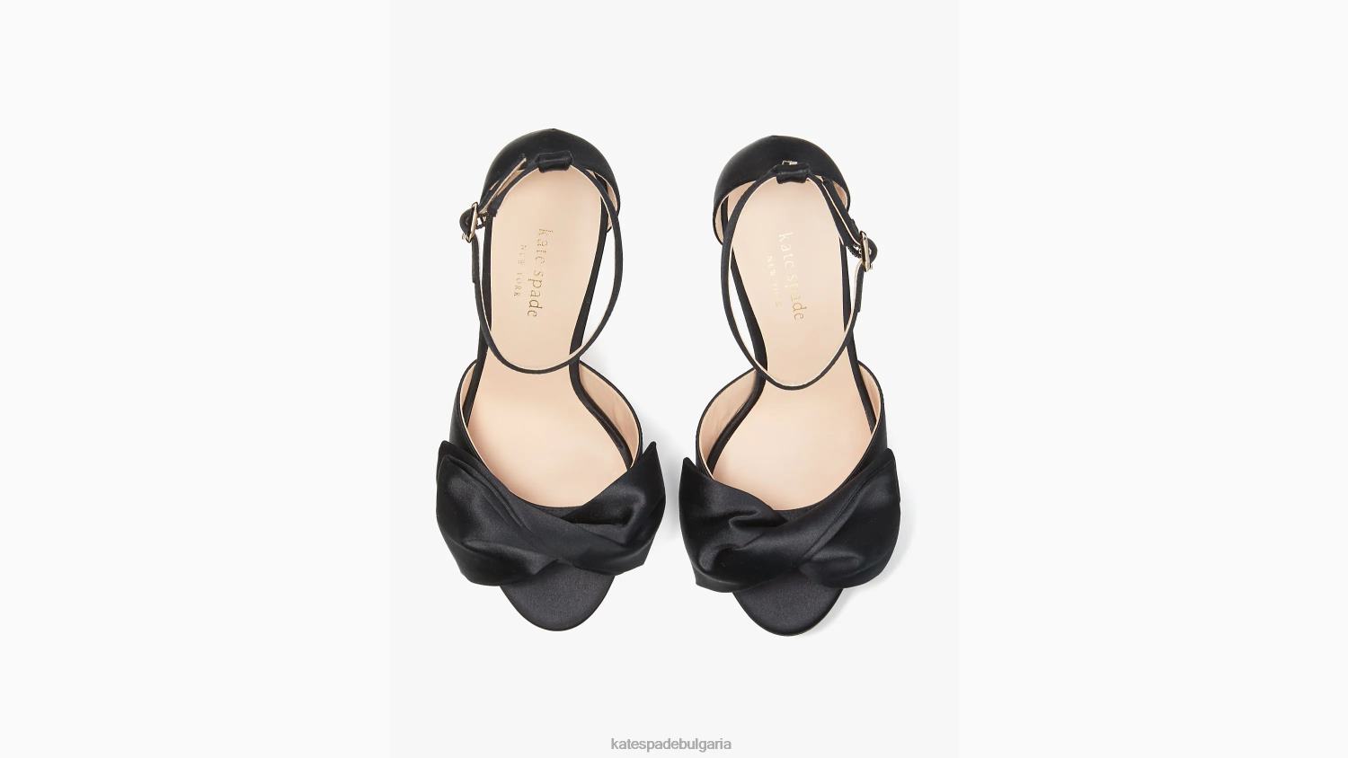 обувки Kate Spade булчински сандали с лък черен Жени 2N00B509