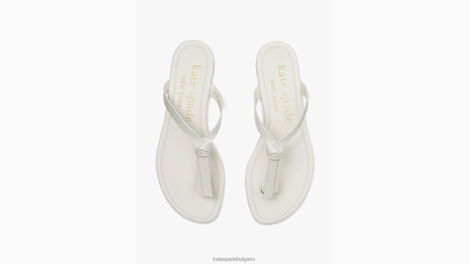 обувки Kate Spade сандали с плъзгане на възел пергамент Жени 2N00B569