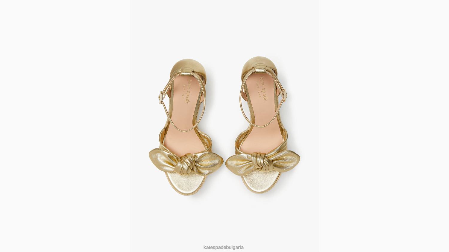 обувки Kate Spade тиана еспадрили клинове бледо злато Жени 2N00B586