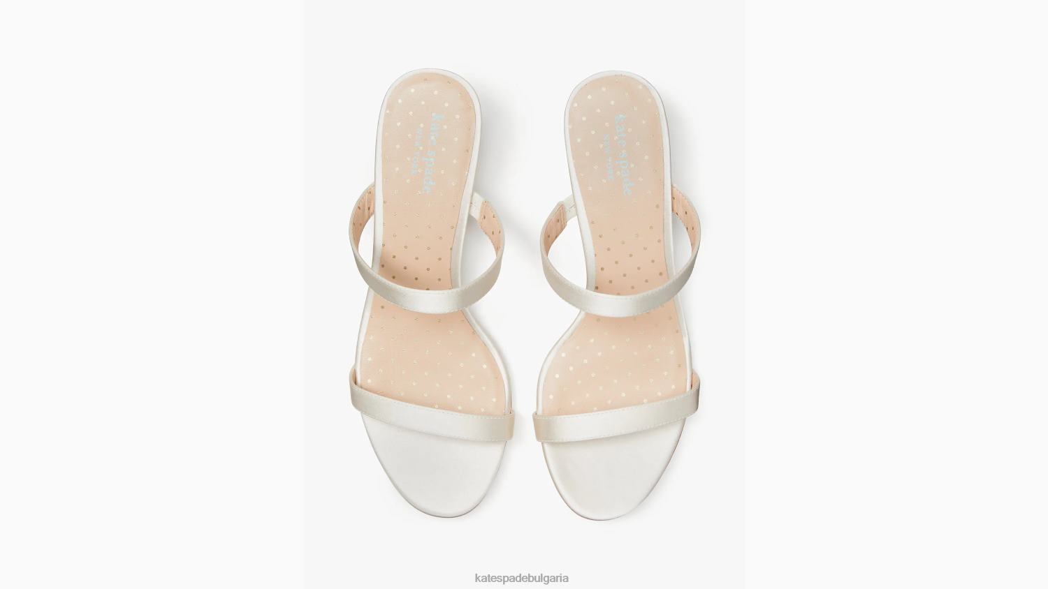 обувки Kate Spade палмови пружини кристални пързалки сандали булчинска слонова кост Жени 2N00B588