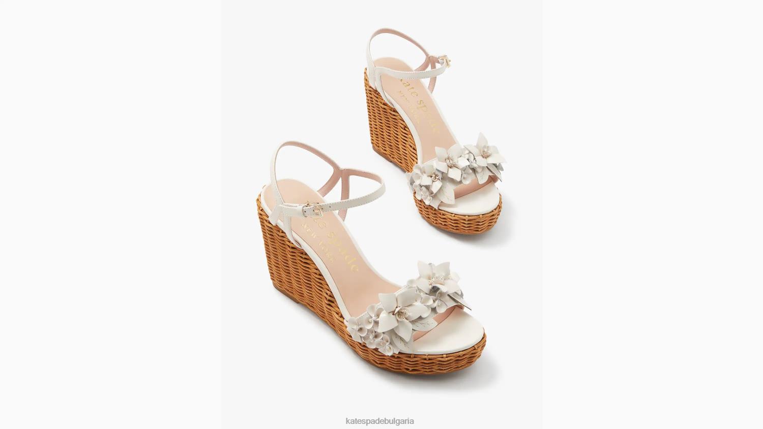 обувки Kate Spade клинове на платформа fiori пергамент Жени 2N00B510